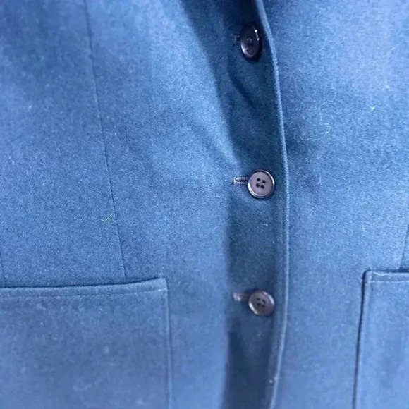 Pendleton Womens Size 8 Blue Business Blazer, 100% Virgin Wool - Picture 4 of 11